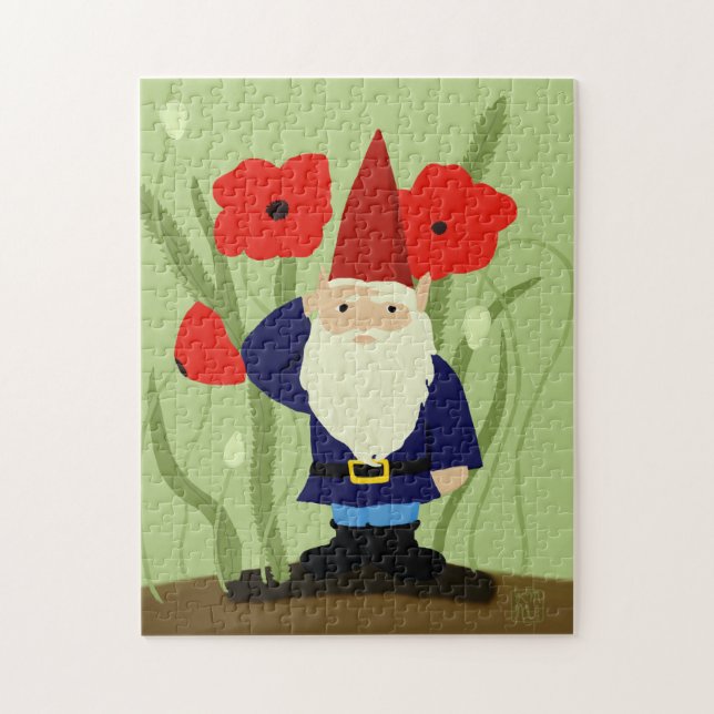 Garden of Remembrance Gnome Jigsaw Puzzle (Vertical)