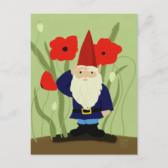 Garden of Remembrance Gnome Postcard (Front)
