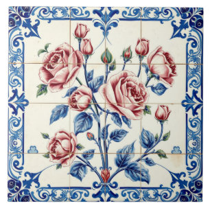 garden of roses tile