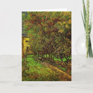 Garden of Saint-Paul Hospital by Vincent van Gogh Card