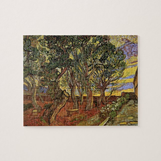 Garden of Saint-Paul Hospital by Vincent van Gogh Jigsaw Puzzle (Horizontal)