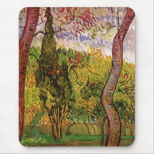 Garden of Saint-Paul Hospital by Vincent van Gogh Mouse Mat
