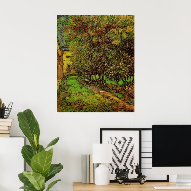 Garden of Saint-Paul Hospital by Vincent van Gogh Poster (Home Office)