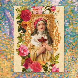 Garden of Saint Rose Postcard in Yellow