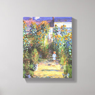 Garden of the Artist at Vetheuil - Claude Monet Canvas Print