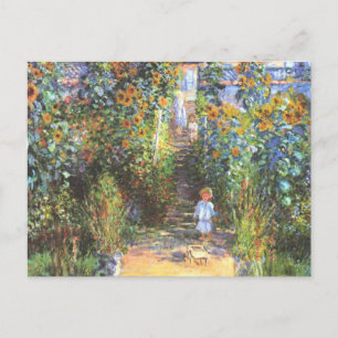 Garden of the Artist at Vetheuil - Claude Monet Postcard