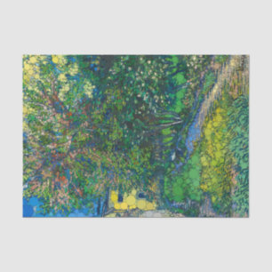 Garden of the Asylum at Saint-Remy After Van Gogh Tissue Paper