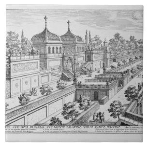 Garden of the Duke of Parma on the Palatine Hill, Tile