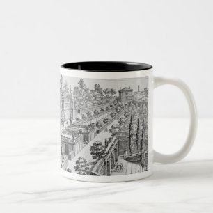 Garden of the Duke of Parma on the Palatine Hill, Two-Tone Coffee Mug