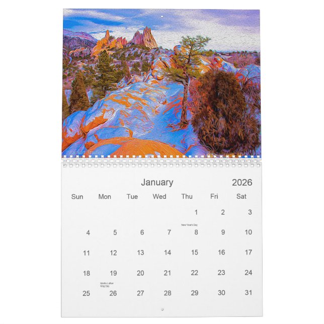 Garden of the Gods 2013 Calendar (Jan 2026)