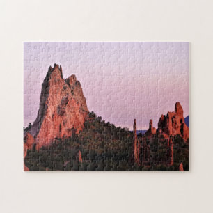 Garden of the Gods at Sunset Jigsaw Puzzle