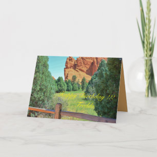 Garden of the Gods Birthday Greeting Card