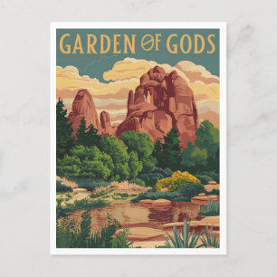 Garden of the Gods Colorado Postcard