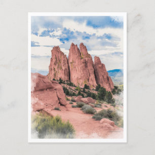 Garden of the Gods Colorado Postcard