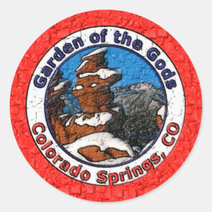 Garden of the Gods, Colorado Springs, CO Classic Round Sticker