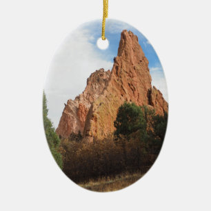 Garden of the Gods, Colorado Springs, Colorado Ceramic Tree Decoration