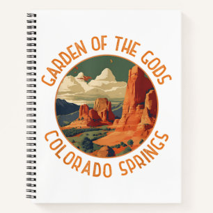 Garden of the Gods Colorado Springs Distressed Cir Notebook