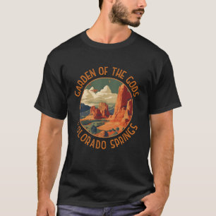 Garden of the Gods Colorado Springs Distressed Cir T-Shirt