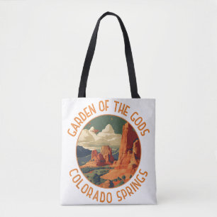 Garden of the Gods Colorado Springs Distressed Cir Tote Bag