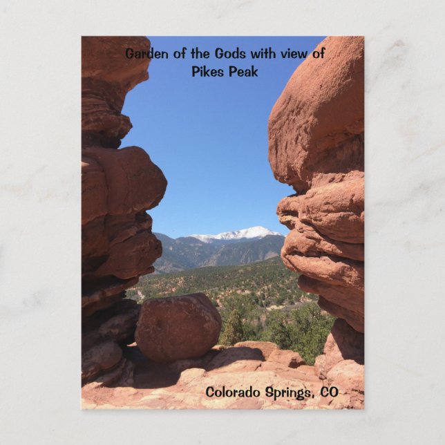 Garden of the Gods Colorado Springs Postcard (Front)