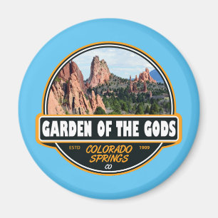 Garden of the Gods Colorado Springs Travel Emblem Magnet