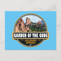 Garden of the Gods Colorado Springs Travel Emblem