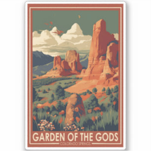 Garden of the Gods Colorado Springs Travel Vintage