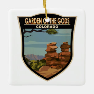 Garden of the Gods Colorado Vintage Ceramic Ornament