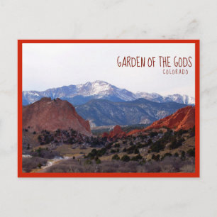 Garden of the Gods (Colorado) with text Postcard