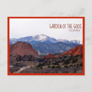 Garden of the Gods (Colorado) with text Postcard