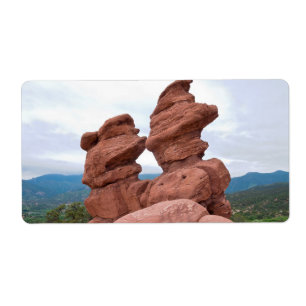 Garden of the Gods Landmark and Mountains