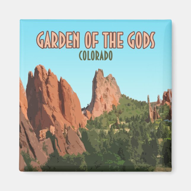 Garden of the Gods Park Colorado Magnet (Front)