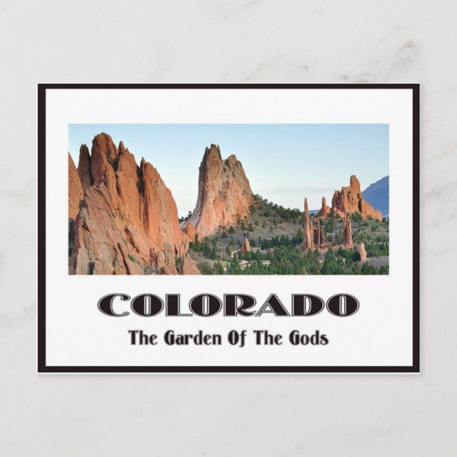 Garden of the Gods Postcard (Front)