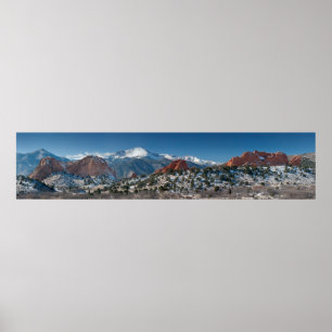 Garden of the Gods Scenic Panorama Poster