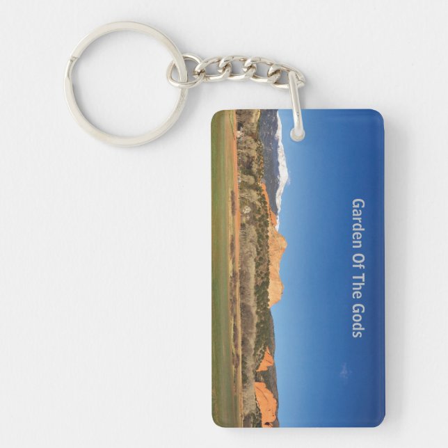 Garden of the Gods with Pikes Peak Key Ring (Front)