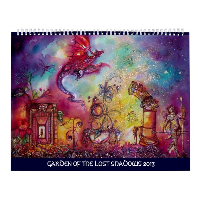 GARDEN OF THE LOST SHADOWS -2013 FLYING RED DRAGON CALENDAR (Cover)