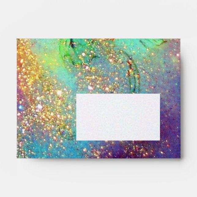 GARDEN OF THE LOST SHADOWS blue green gold yellow Envelope (Front)