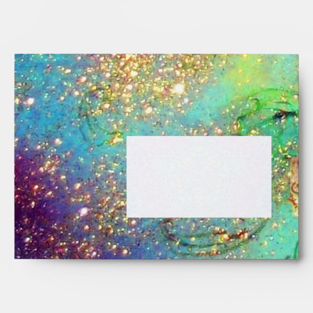 GARDEN OF THE LOST SHADOWS blue green gold yellow Envelope (Front)