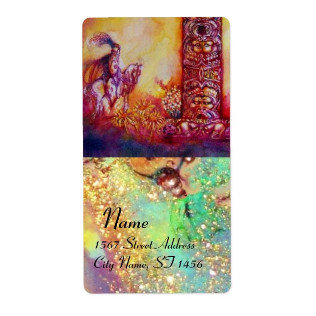 GARDEN OF THE LOST SHADOWS, blue pink yellow,green (Front)