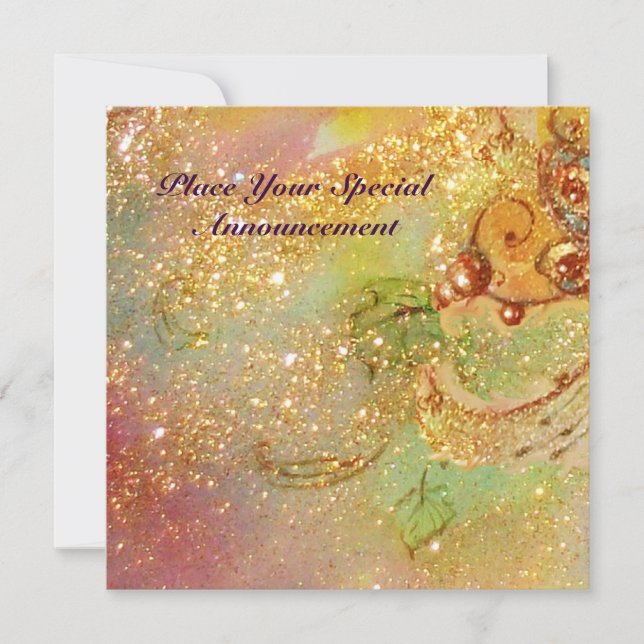 GARDEN OF THE LOST SHADOWS / BUTTERFLY MONOGRAM ANNOUNCEMENT (Front)