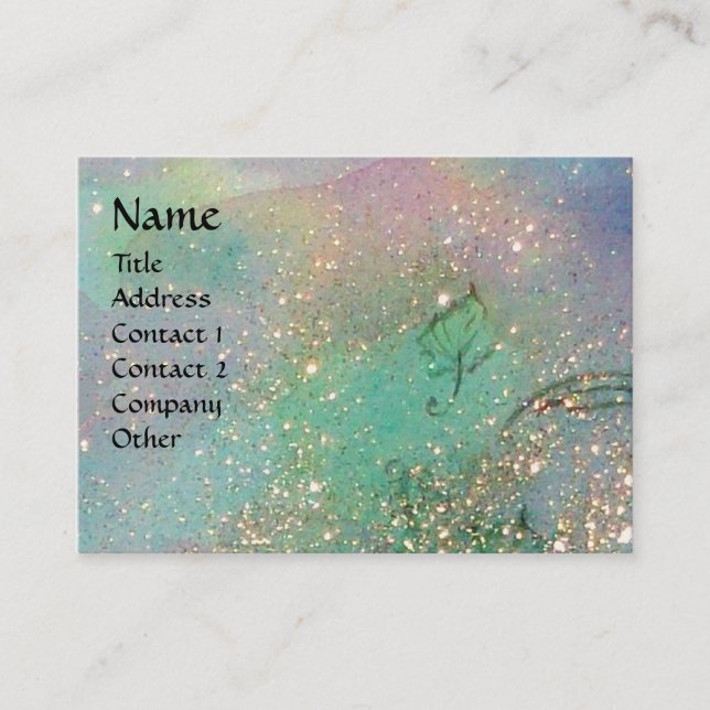 GARDEN OF THE LOST SHADOWS BUTTERFLY MONOGRAM BUSINESS CARD (Front)