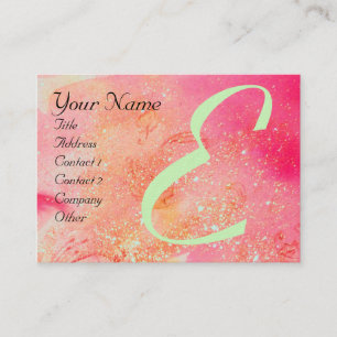 GARDEN OF THE LOST SHADOWS -BUTTERFLY MONOGRAM BUSINESS CARD
