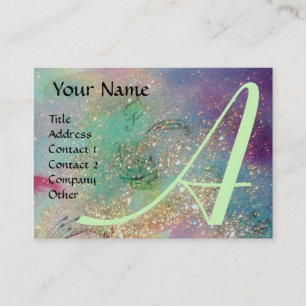 GARDEN OF THE LOST SHADOWS -BUTTERFLY MONOGRAM BUSINESS CARD