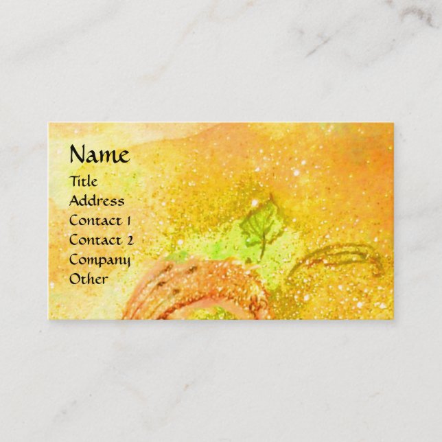 GARDEN OF THE LOST SHADOWS BUTTERFLY MONOGRAM BUSINESS CARD (Front)