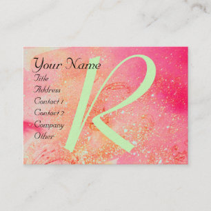 GARDEN OF THE LOST SHADOWS -BUTTERFLY MONOGRAM BUSINESS CARD