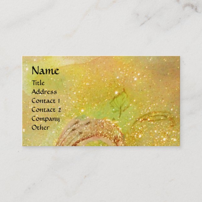 GARDEN OF THE LOST SHADOWS BUTTERFLY MONOGRAM BUSINESS CARD (Front)