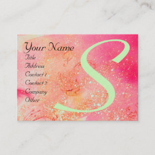 GARDEN OF THE LOST SHADOWS -BUTTERFLY MONOGRAM BUSINESS CARD