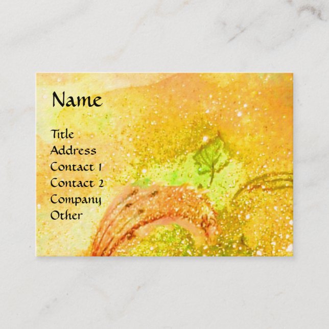 GARDEN OF THE LOST SHADOWS BUTTERFLY MONOGRAM BUSINESS CARD (Front)