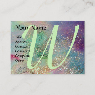GARDEN OF THE LOST SHADOWS -BUTTERFLY MONOGRAM BUSINESS CARD