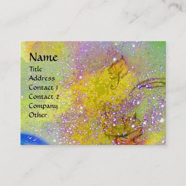 GARDEN OF THE LOST SHADOWS - BUTTERFLY PLANT BUSINESS CARD (Front)